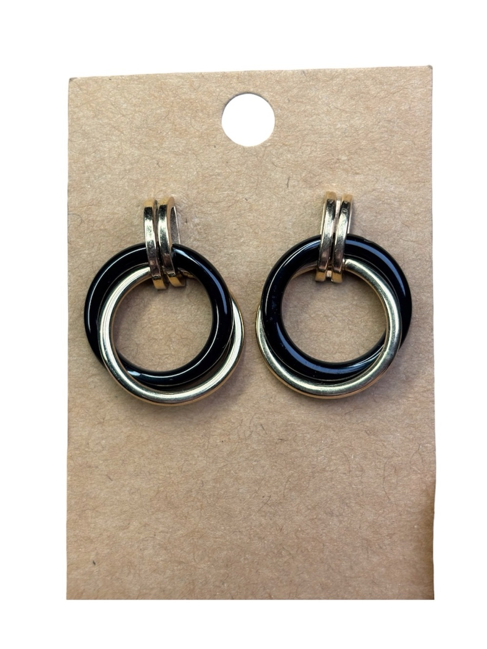 Carla 14K Yellow Gold Onyx Earrings